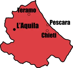 Abruzzo Map