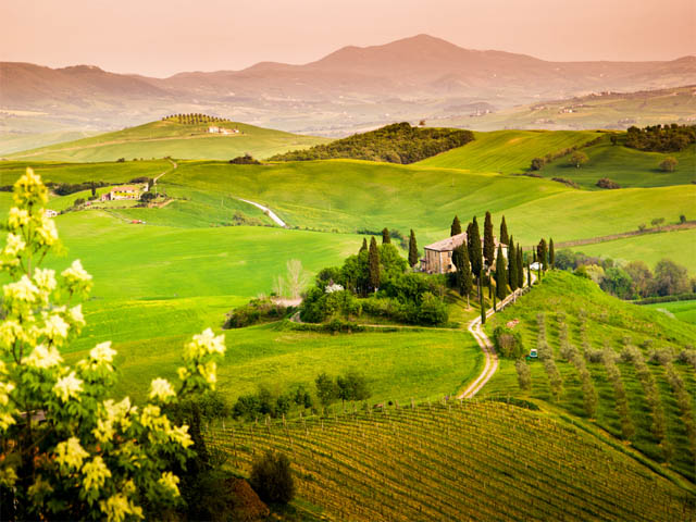Tuscany agriturismo landscape