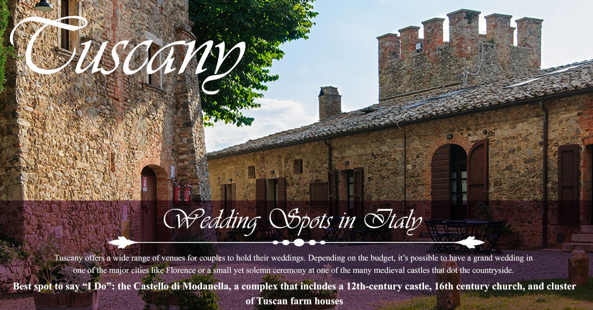 Tuscany - Top 5 Wedding Spots in Italy
