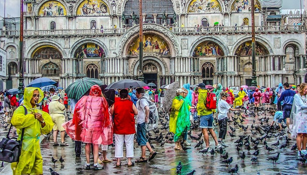 Rainy Day in Venice Italy