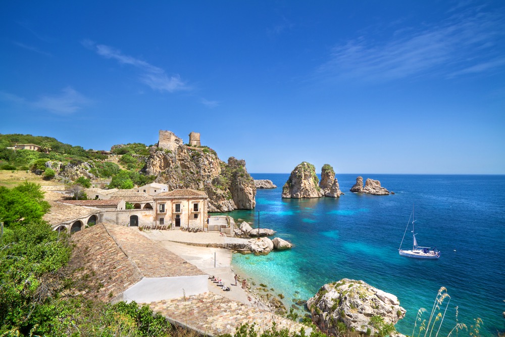 Tonnara di Scopello Sicily fishing village on an Italy vacation