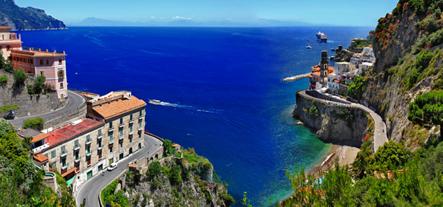 Amalfi Coast in spring bloom, perfect for Italy tours