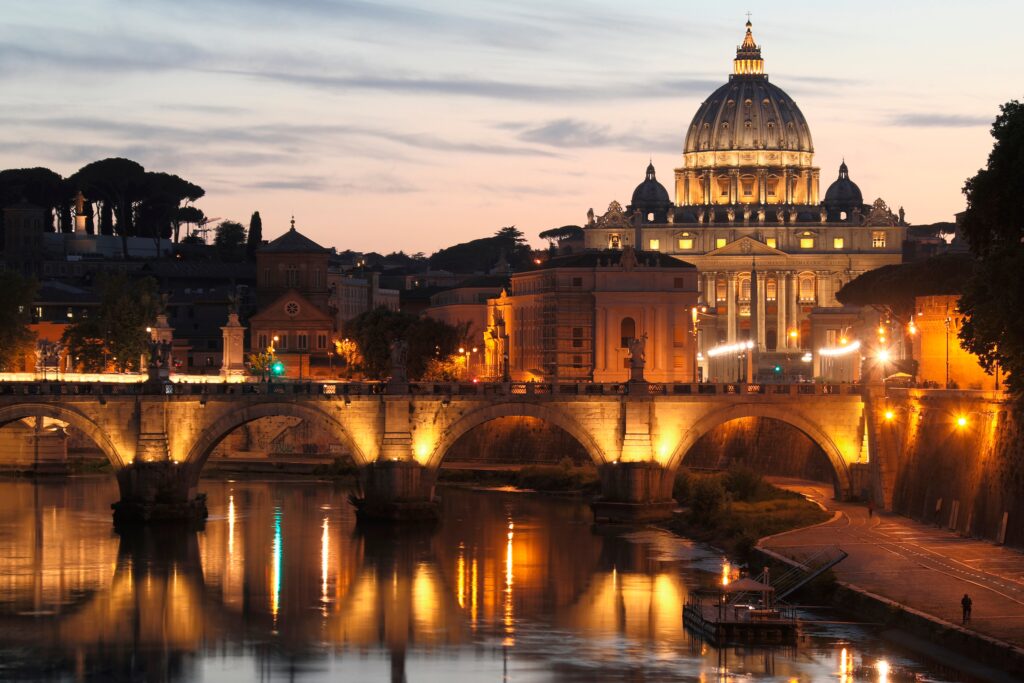 St. Peter's Basilica Vatican City on an escorted tour of Italy