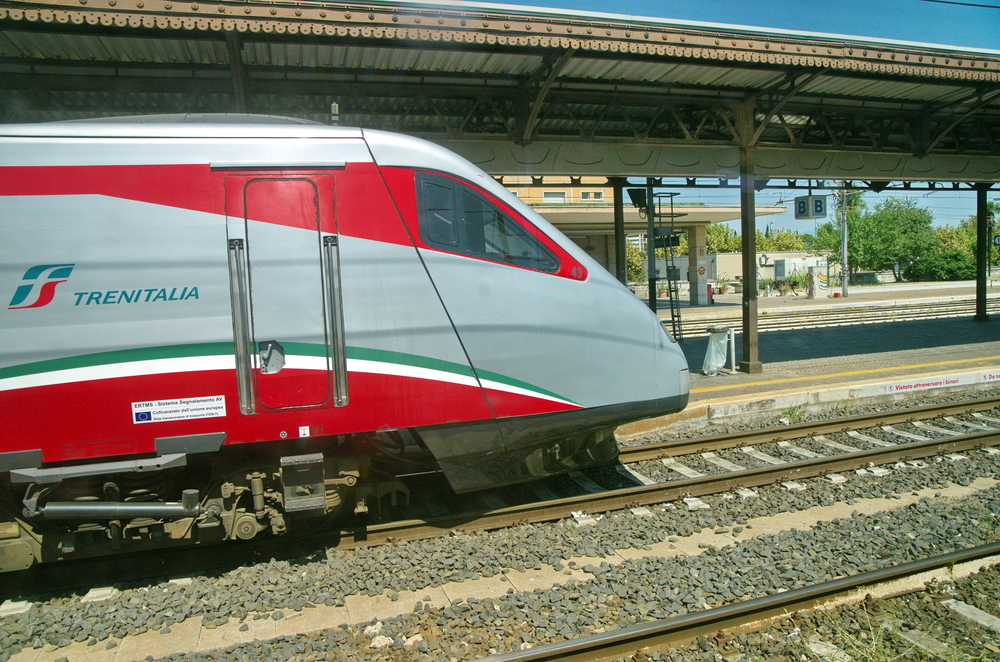 Trenitalia high-speed train for rail tours across Italy