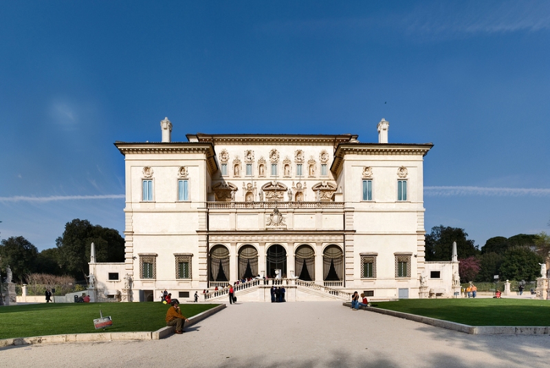Villa Borghese gardens in Rome on a customized tour of Italy
