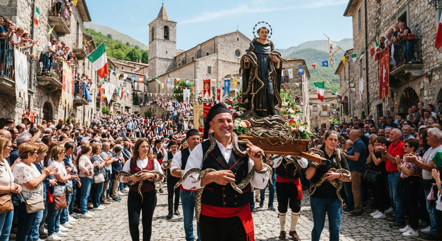 Snake-Handler-Procession-Cocullo